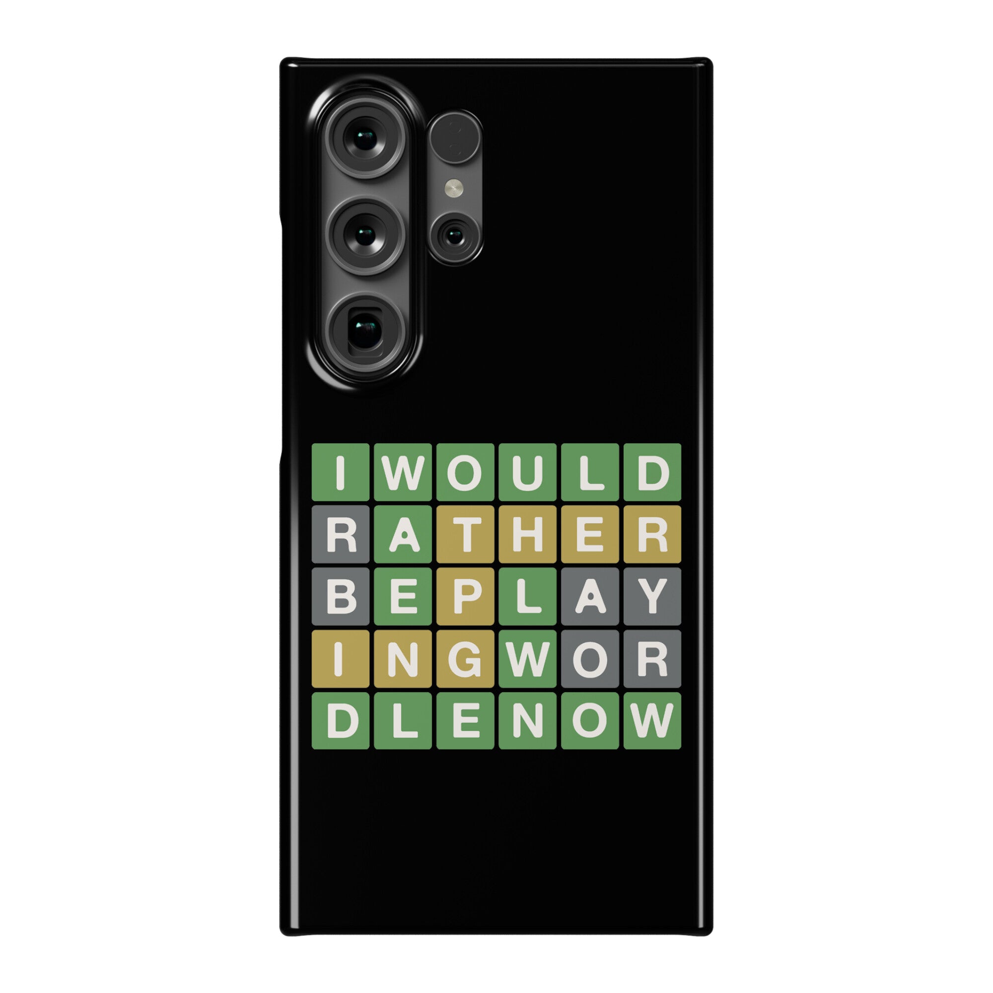 I Would Rather Be Playing Wordle Now Parody Phone Case